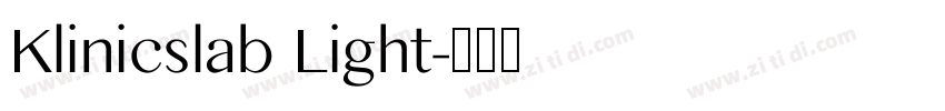 Klinicslab Light字体转换